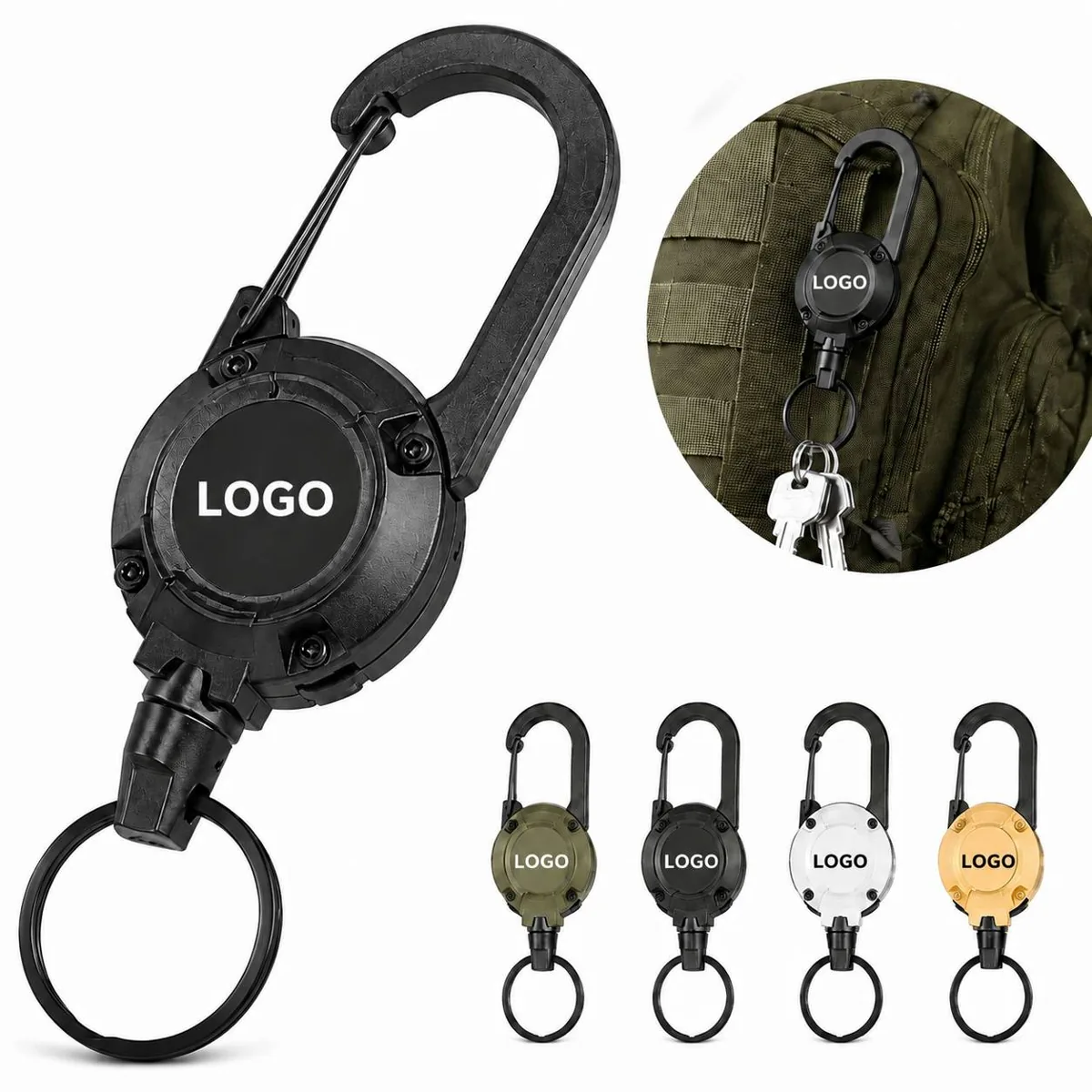 Stainless Steel Cable Keychain Multitool Holder for Camping