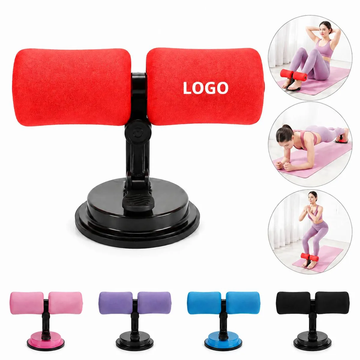 Abdominal Exercise Suction Cup Sit Up Assistant with 3