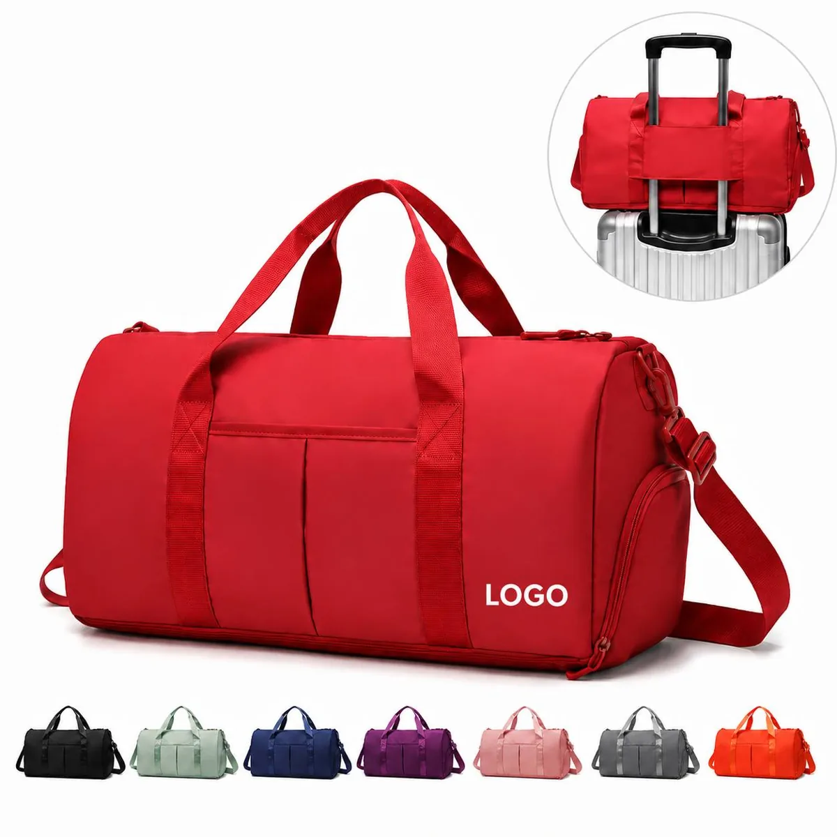 Large Capacity Wet Dry Separation Travel Duffel Bag