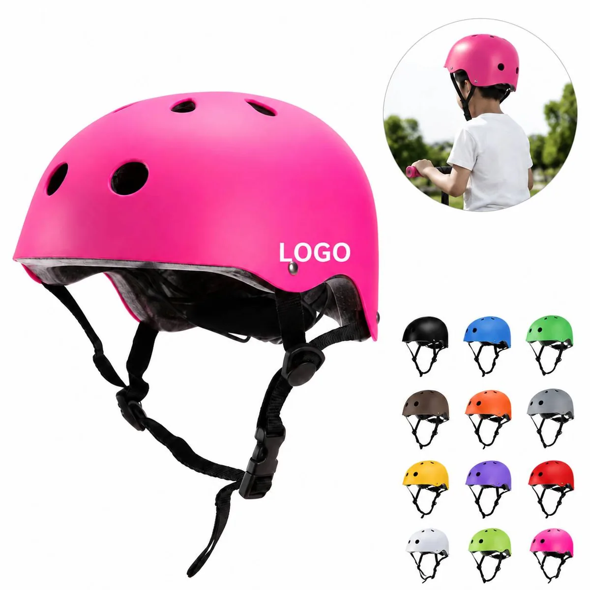 Hard Shell Bike Helmet with 7 Vents, ABS & EPS Impact
