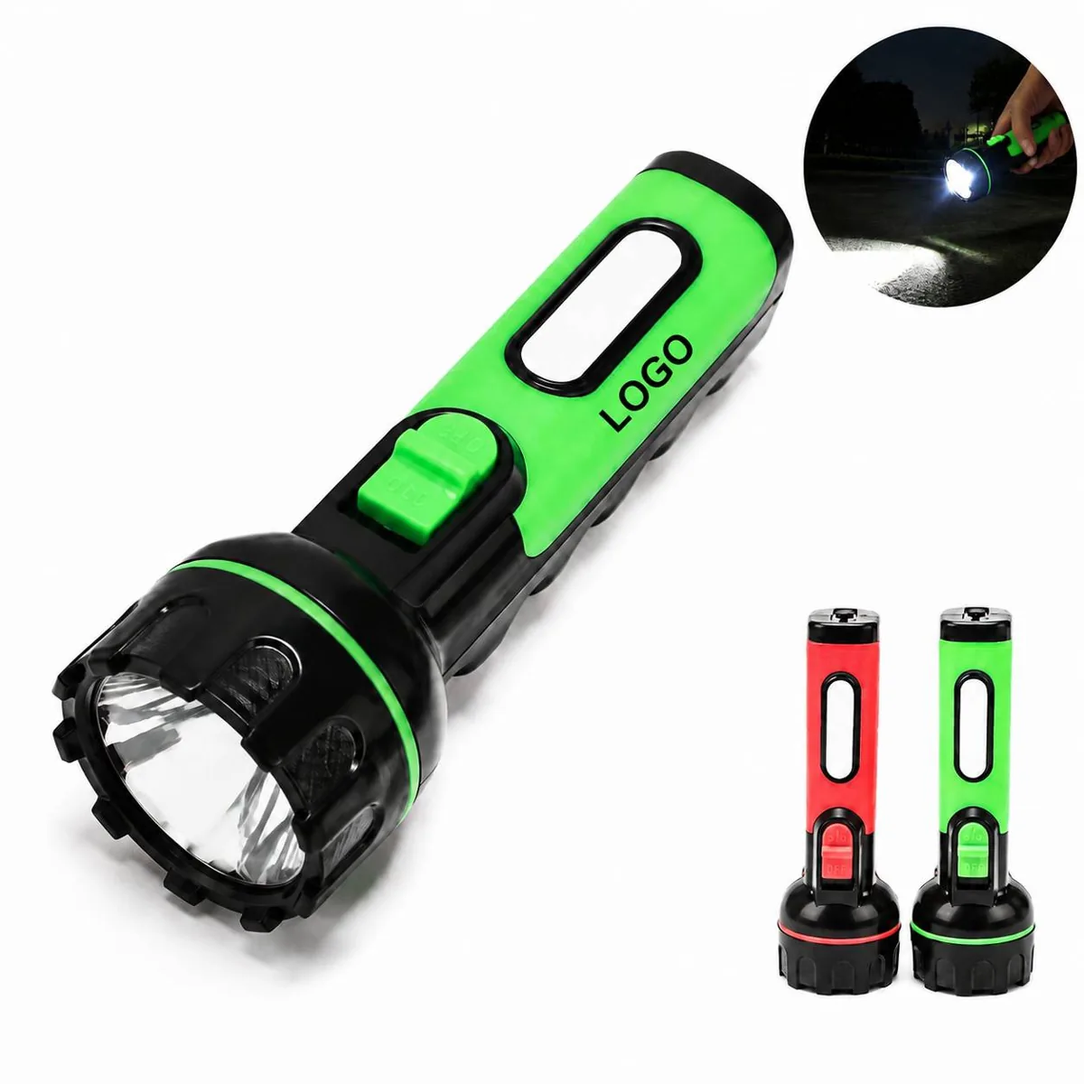 Rechargeable LED Flashlight, 150M Beam, Waterproof, 6H Run