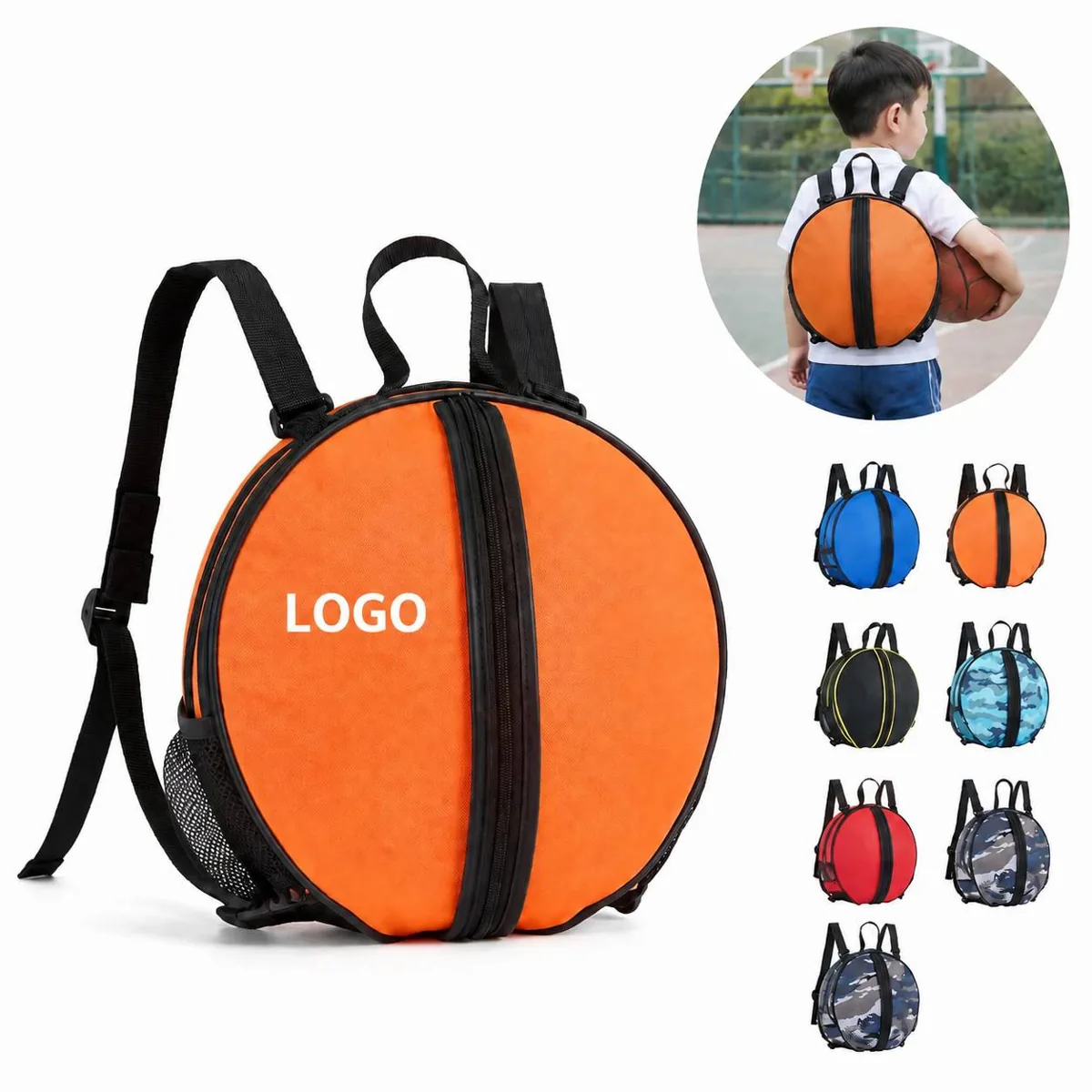 Waterproof Oxford Sports Backpack for Basketball Football