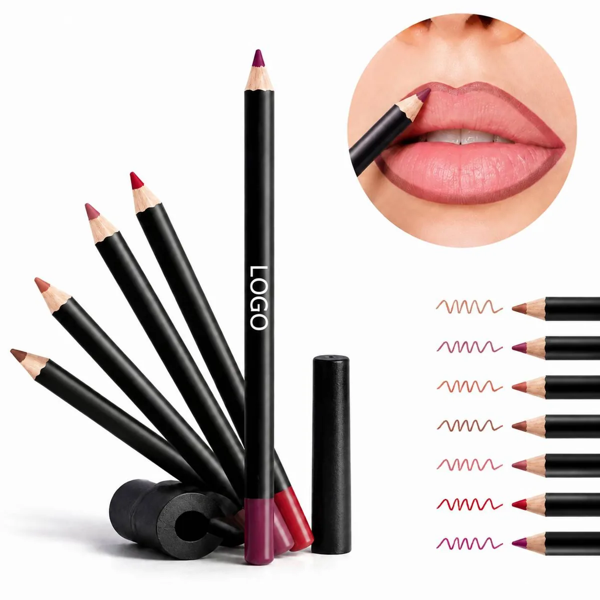 Waterproof Lip Contour Pencil with Vitamin E, Smudgeproof