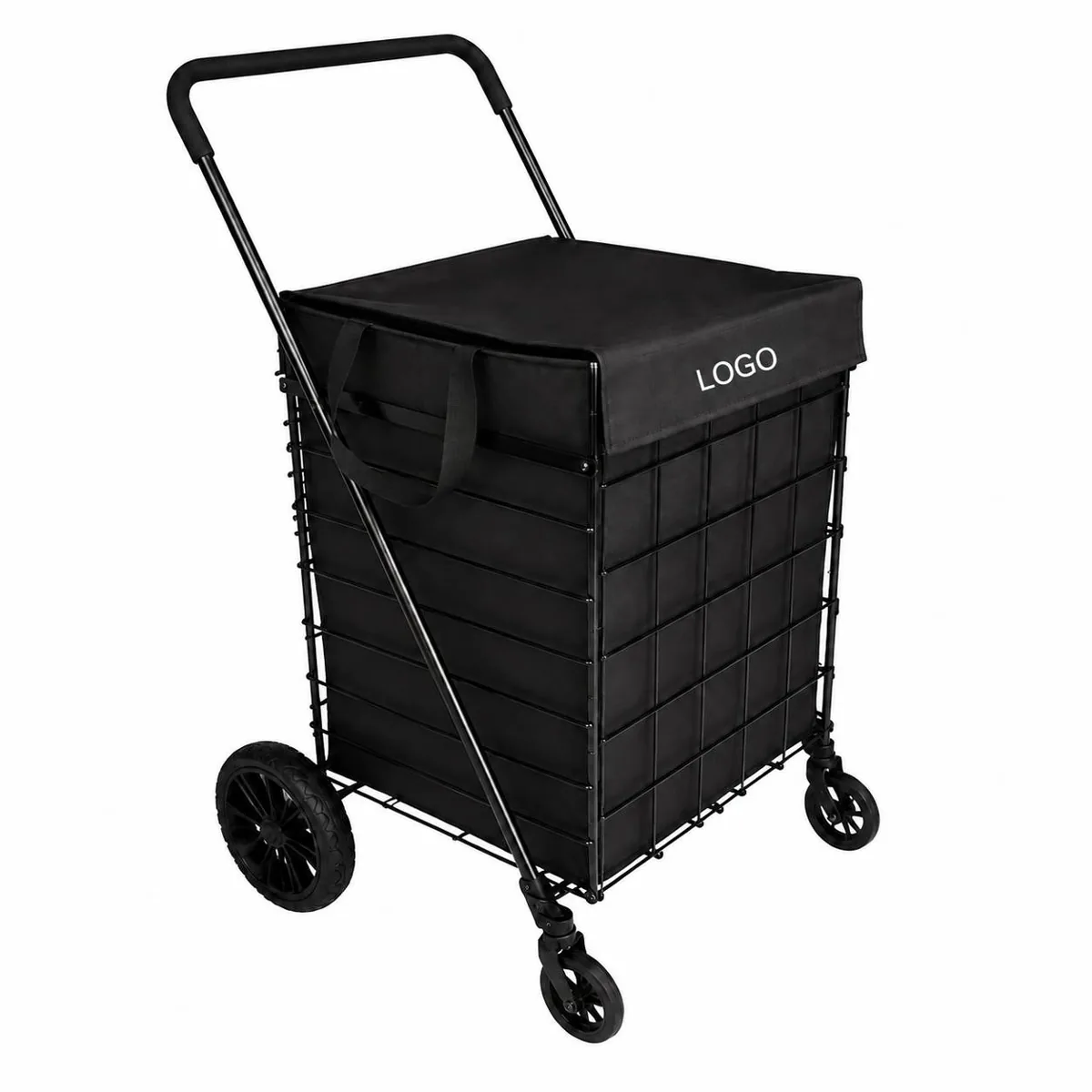 Collapsible Steel Frame Shopping Cart