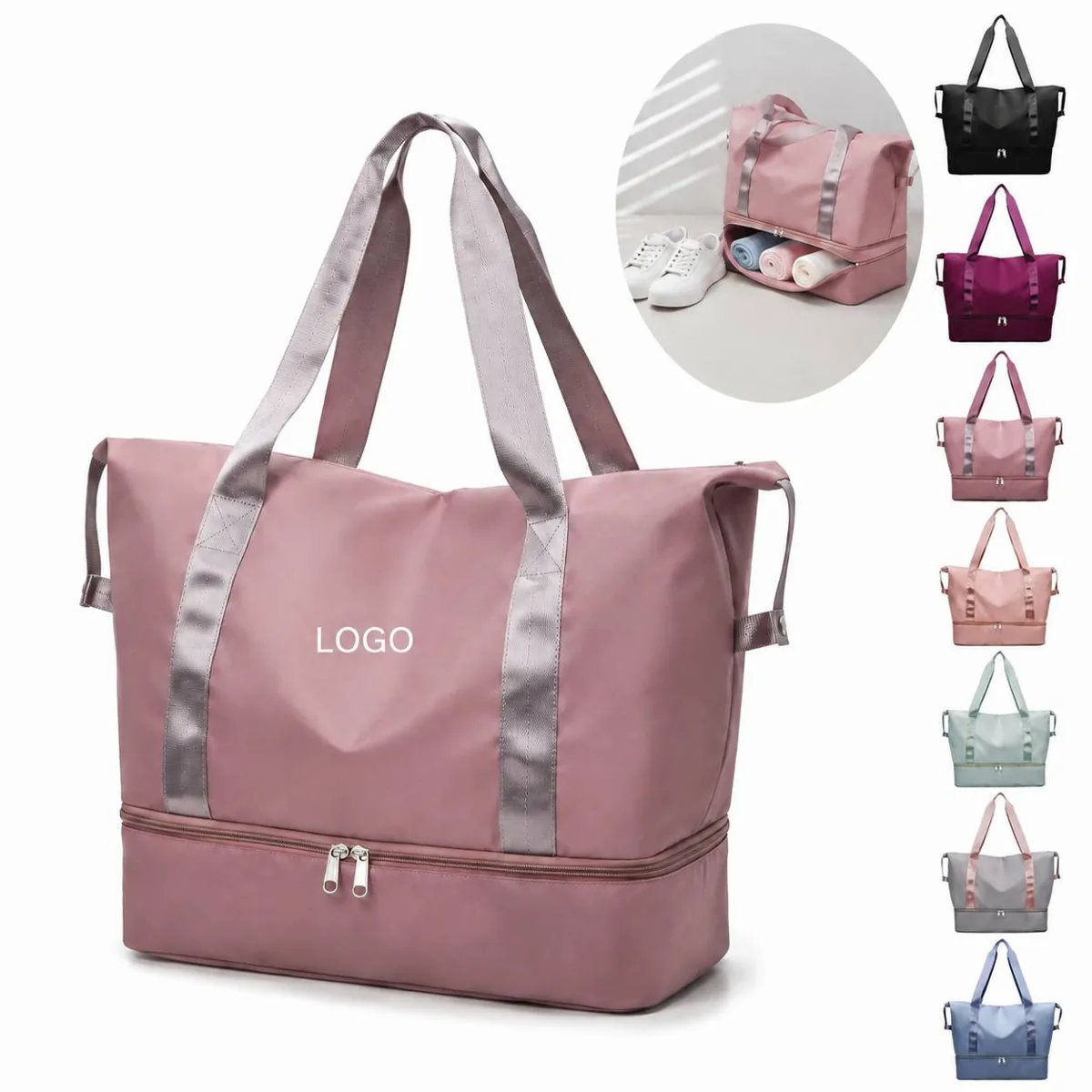 Water Resistant Garment Duffel Bag with Foldable Travel