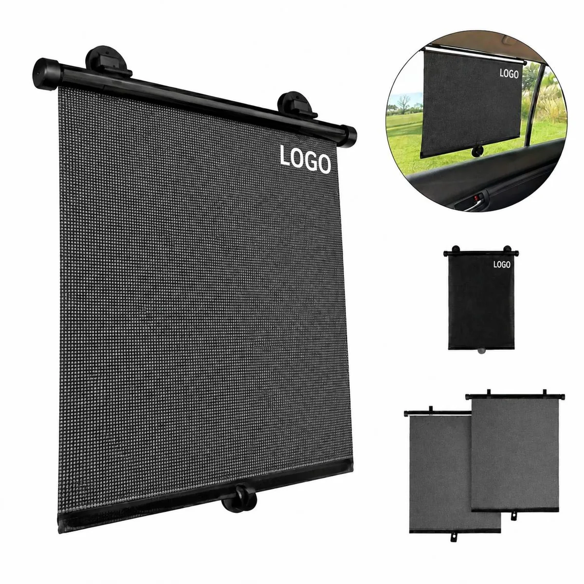 Customizable Car Window Sun Shade 2 Pack UV Blocking