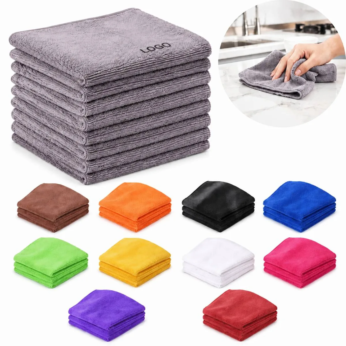 Ultra Absorbent Microfiber Cleaning Cloth 100%
