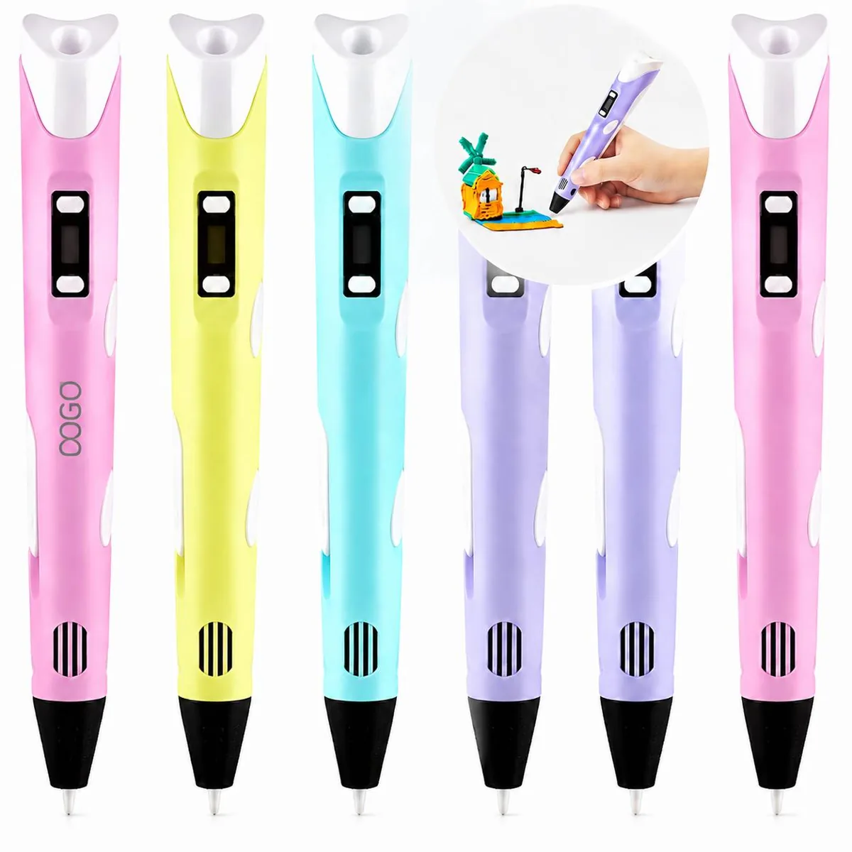 3D Pen with Stepless Speed Control, Ceramic Nozzle