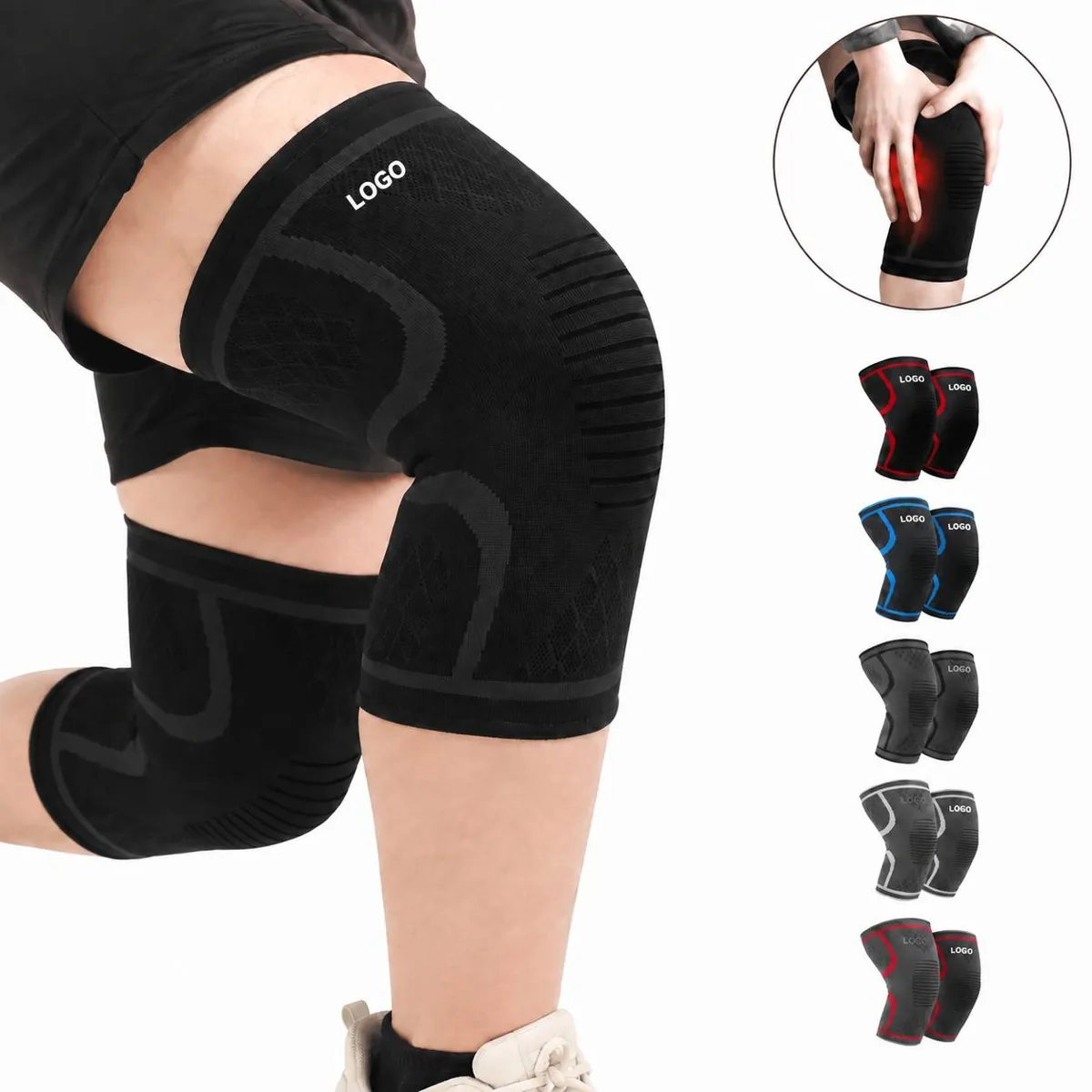 Knee Support Brace with Dual Spring Stabilizers