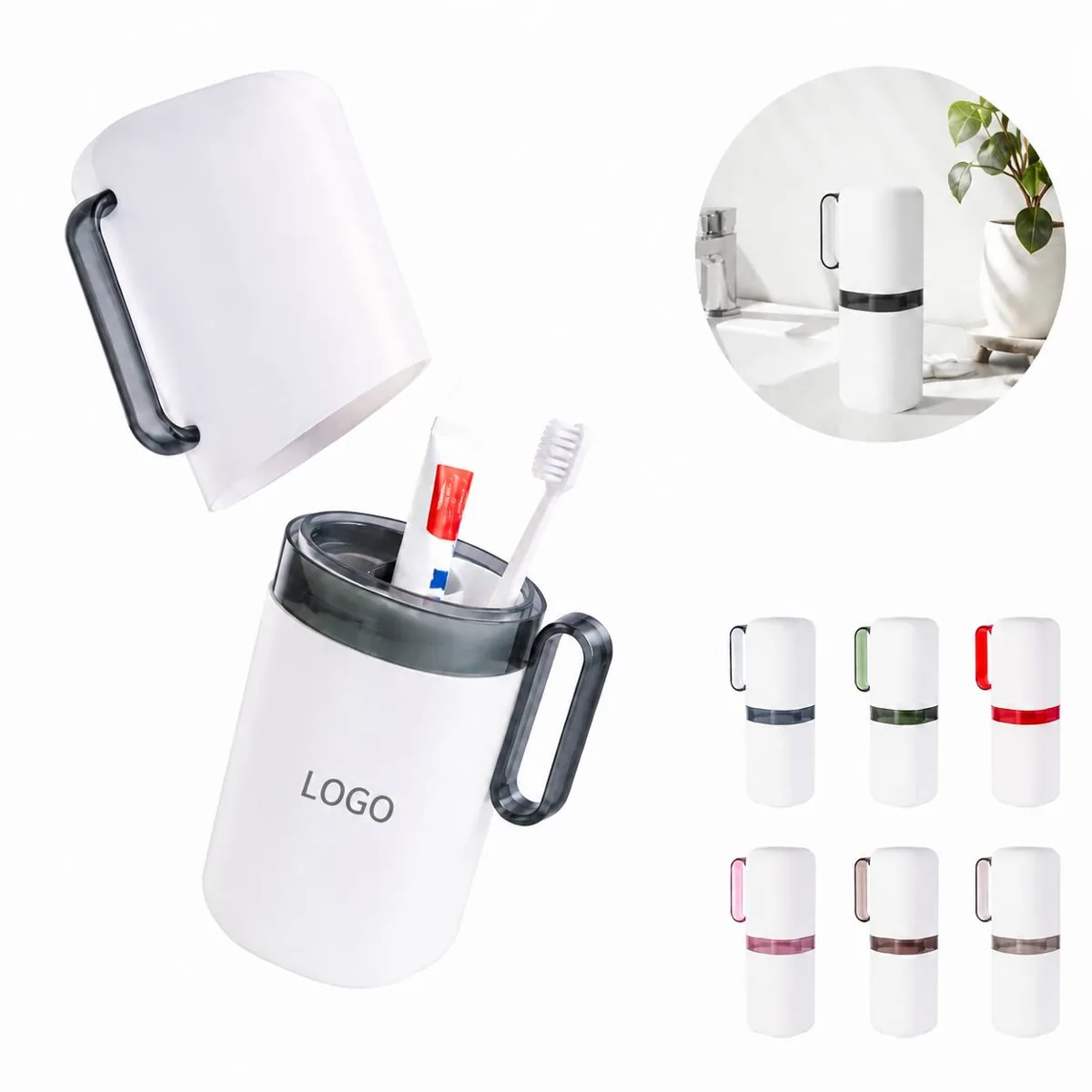 Portable Dental Holder with Detachable Handle, Washable