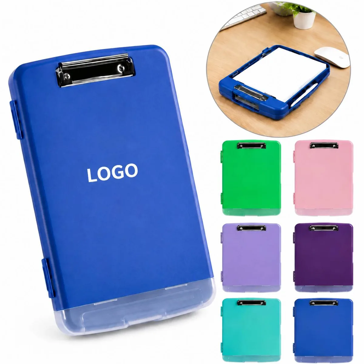 Customizable Waterproof A4 Document Case with Clipboard