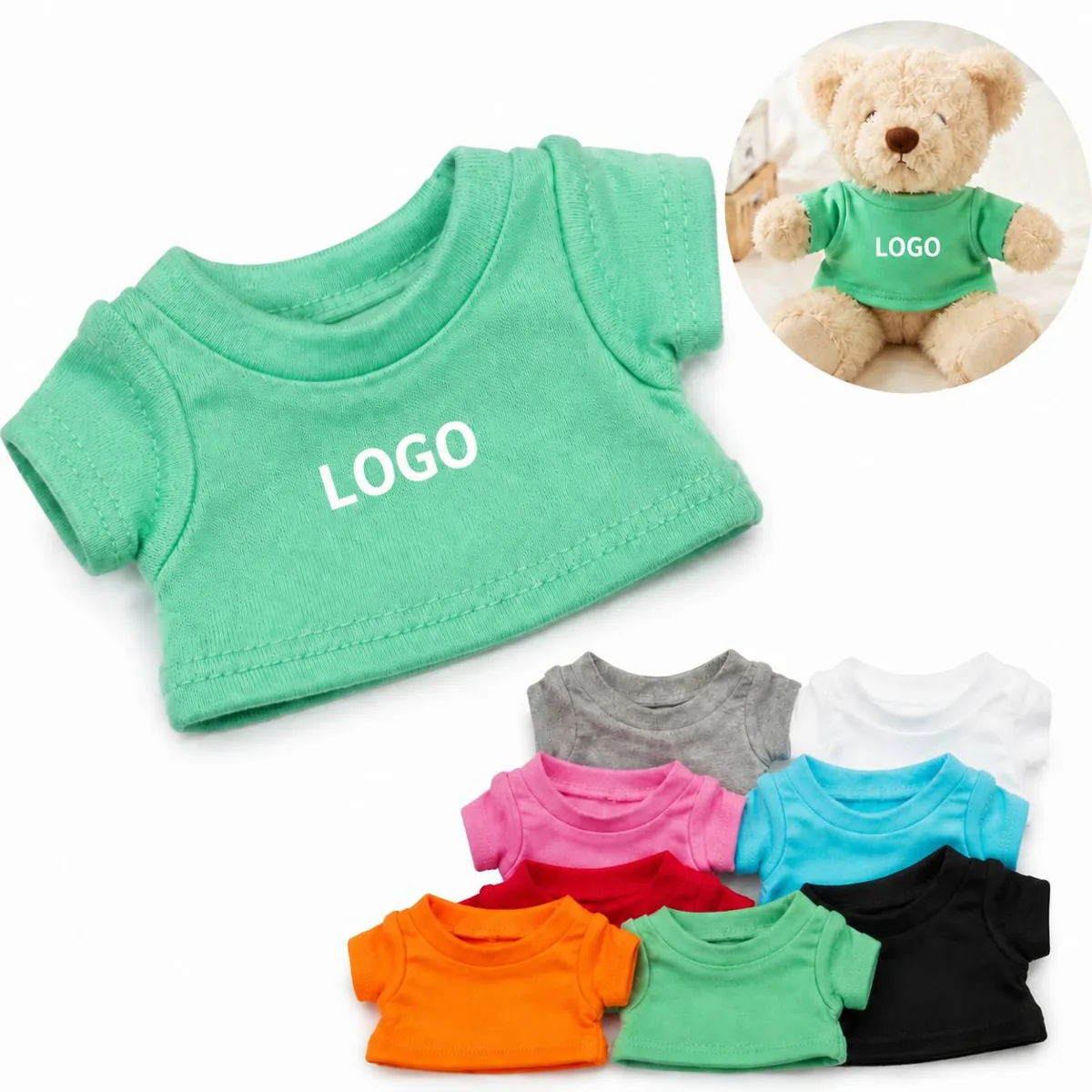 Soft Cotton Plush Animal Outfit, Machine Washable, Gift