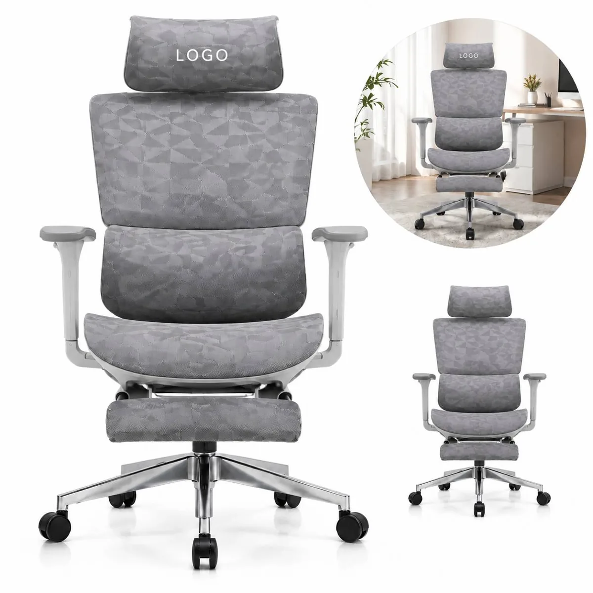 Ergonomic Mesh Office Chair with Breathable Lumbar Support