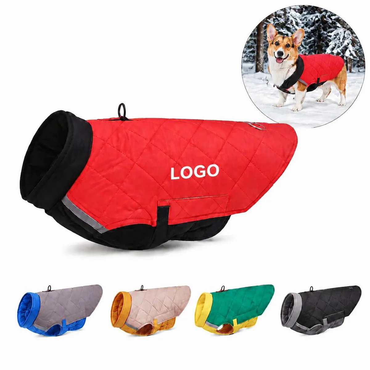 Dog Winter Coat Waterproof Warm Vest for Cold Weather