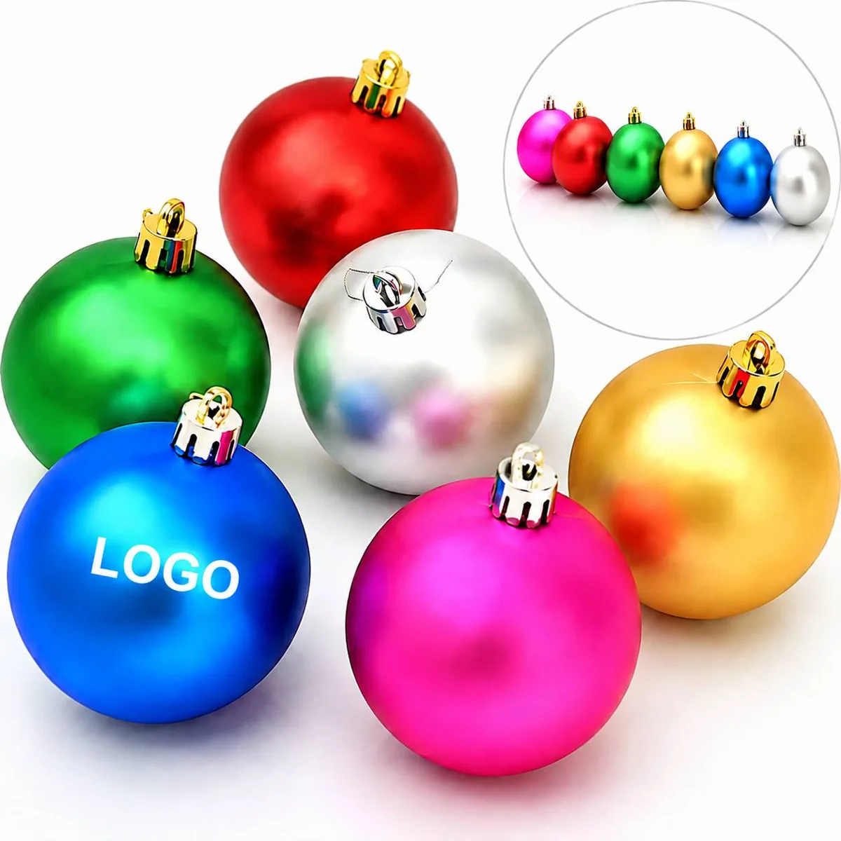 Personalized Shatter Resistant Christmas Tree Ornaments