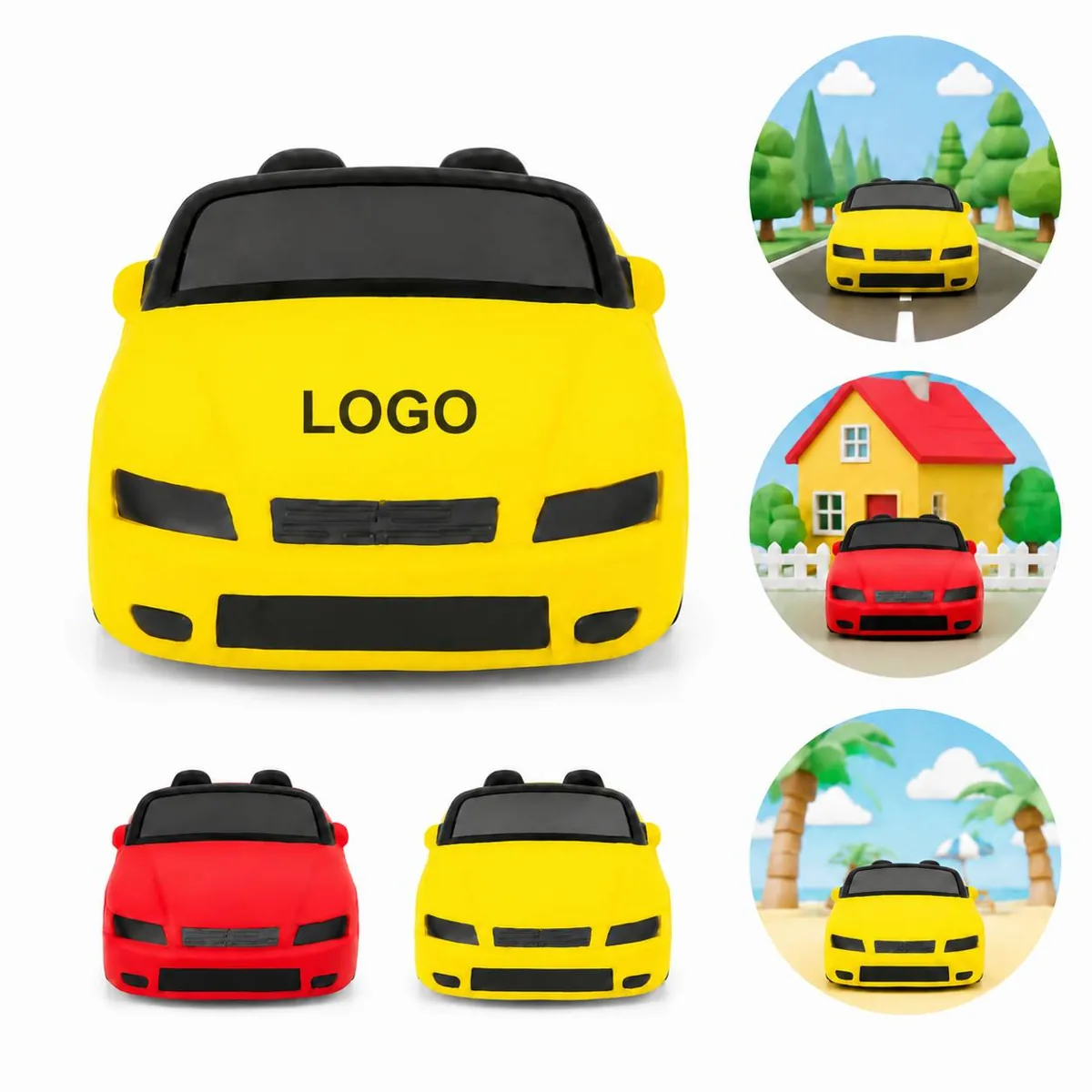 Custom PU Car Stress Ball with Logo for Promotional Gifts