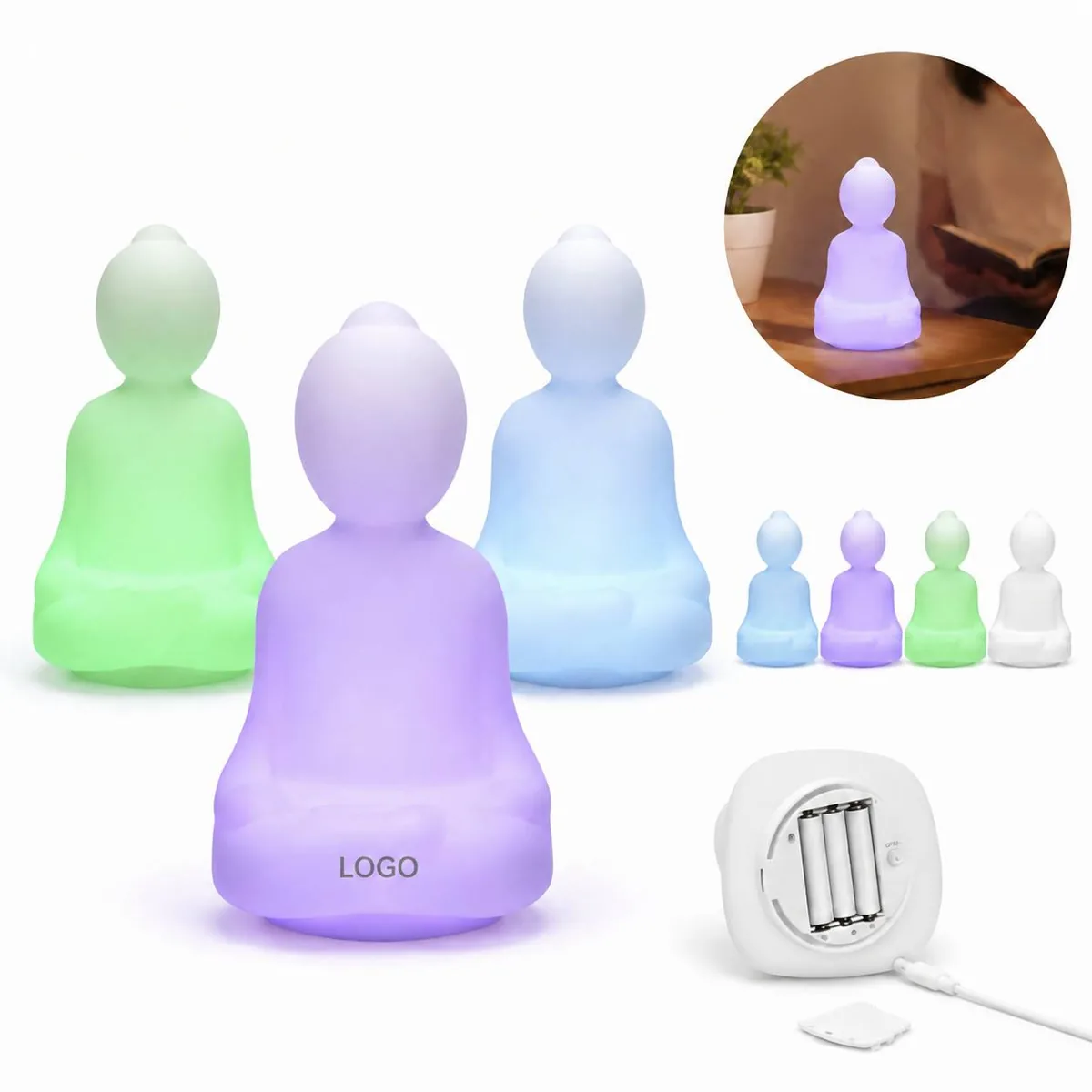 Breath Sync Meditation Silicone Lamp with 4-7-8 Breathing