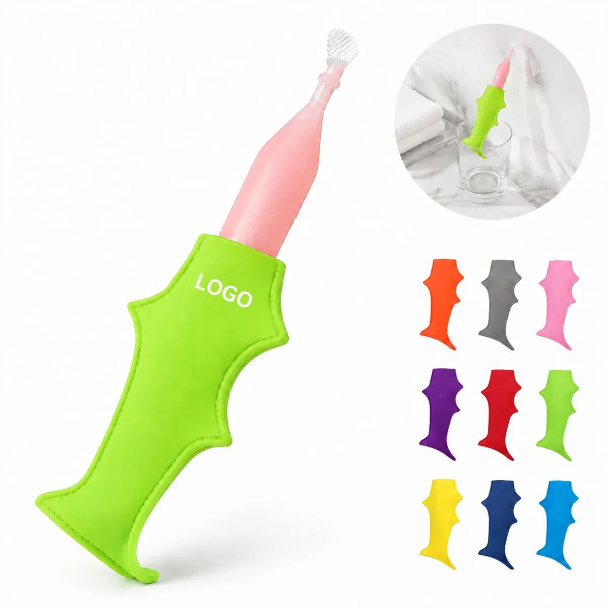 Reusable Synthetic Rubber Shark Fin Ice Pop Sleeves