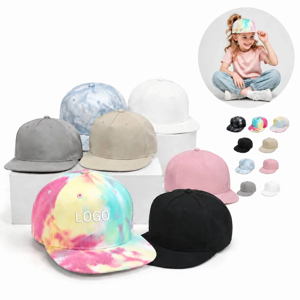Adjustable Toddler Baseball Cap Breathable Cotton Blend