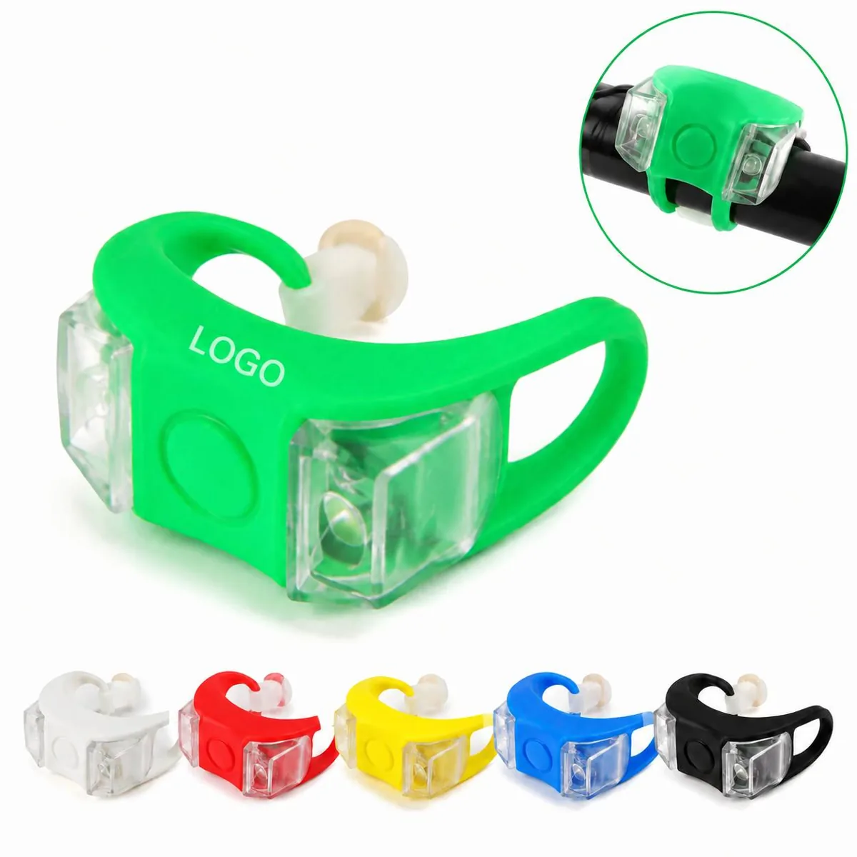 Frog Silicone Bicycle Safety Light, 3 Modes, No-Tool Strap