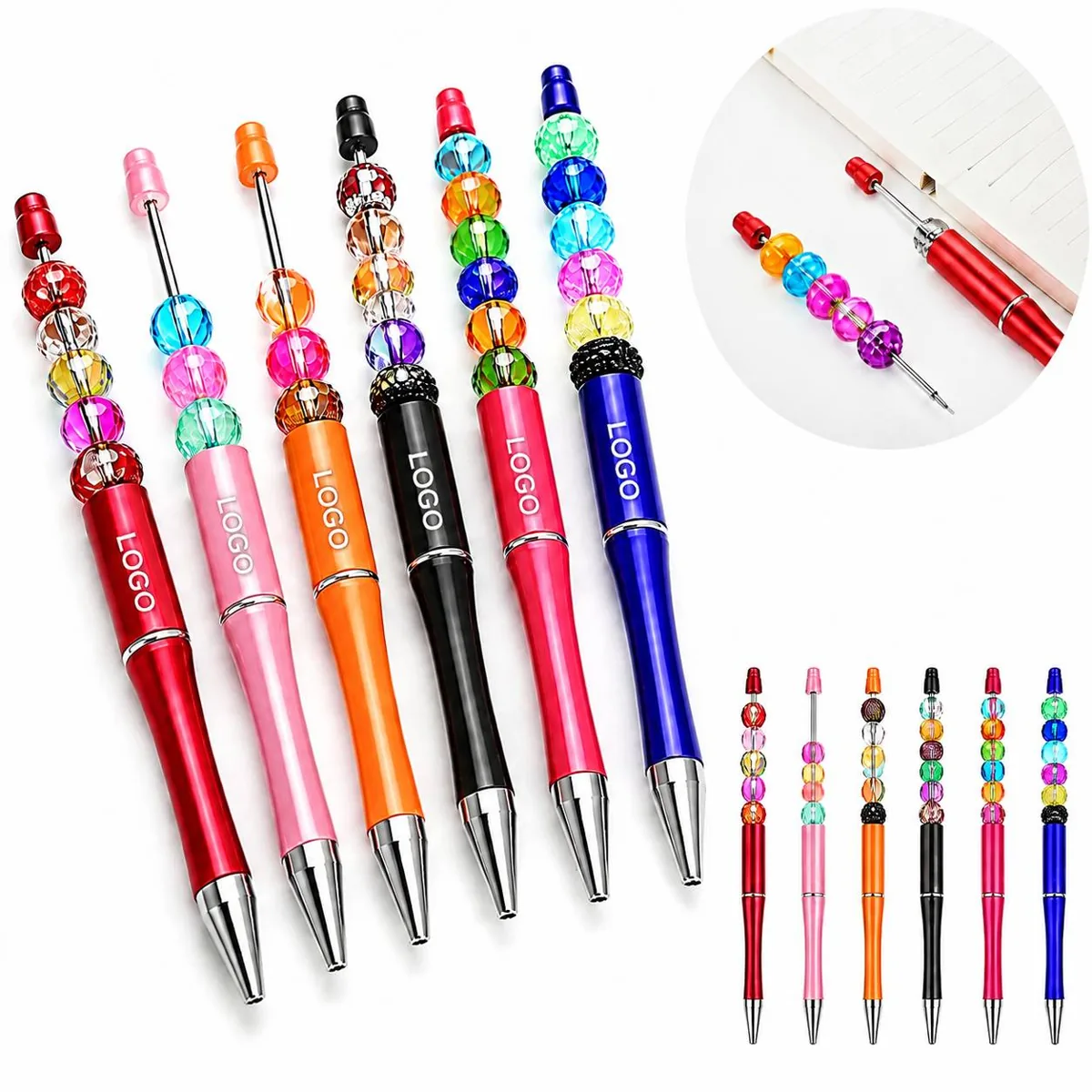 DIY Beadable Ballpoint Pen Set for Creative Crafting