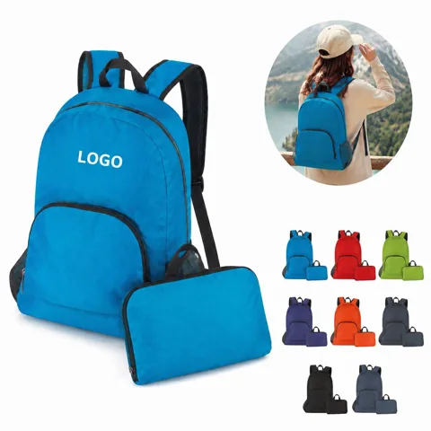 Compact Folding Travel Pack with Front Pocket