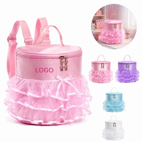 Girls Ballet Dance Backpack Lace Edge Design for Young