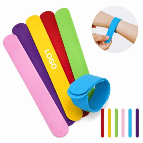 Vibrant Silicone Slap Bracelets Party Favors for All Ages