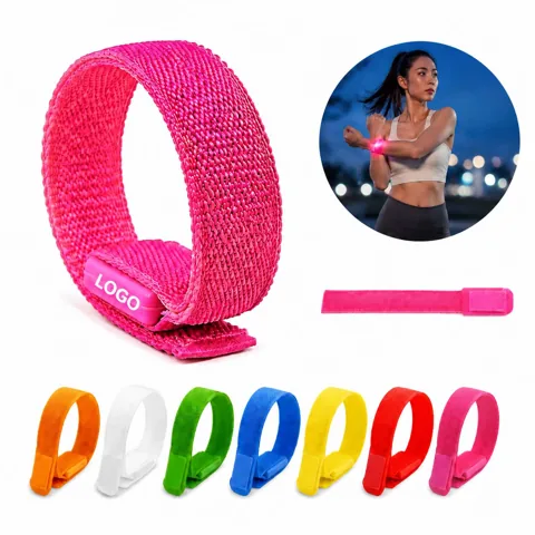 Rechargeable LED Safety Armband with 3 Light Modes