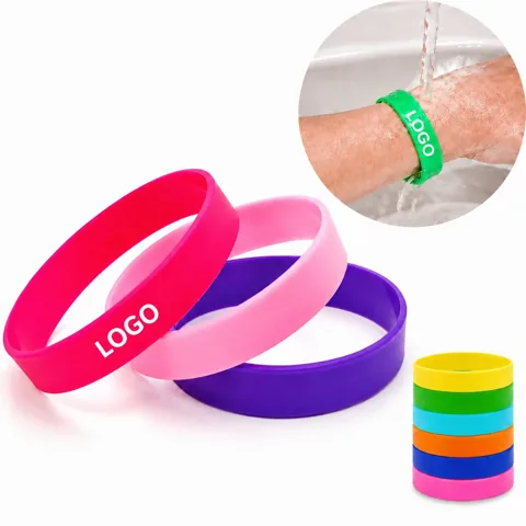 Glow in Dark Silicone Wristbands Waterproof Glowing