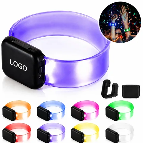 LED Glow Wristbands Magnetic Clasp 3 Modes TPU