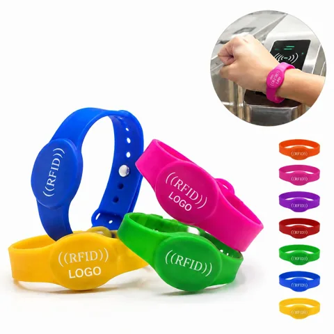 Waterproof Adjustable RFID Silicone Wristband for Gym Pool