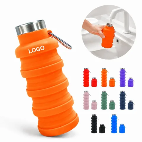 Portable Folding Silicone Water Flask for Outdoor Hydration