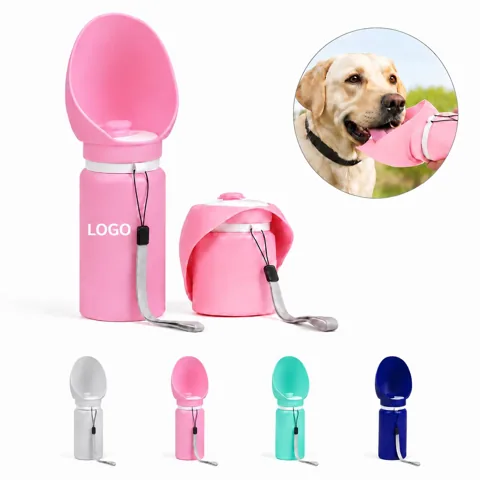 Foldable Dog Water Bottle Bowl Travel Set with Leak-Proof