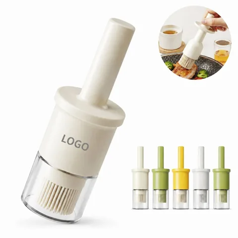 Oil Dispenser Bottle with Silicone Brush, BPA-Free Glass