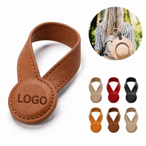 Full Grain Leather Hat Holder Magnet for Travel Storage