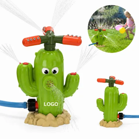 Fun Cactus Sprinkler Toy with 360-Degree Spray for Kids