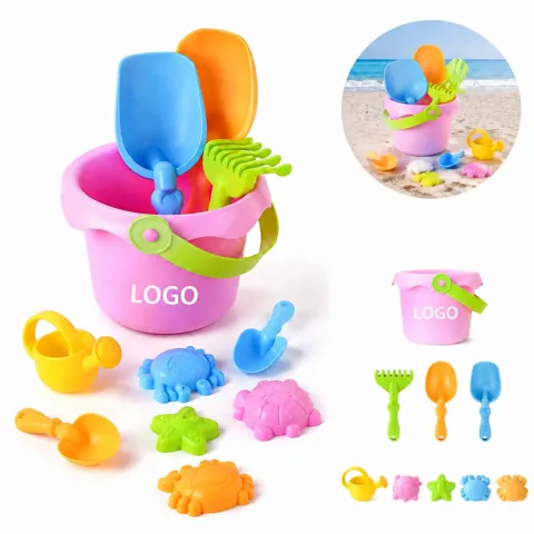 Sand Play Bucket Set with Animal Molds for Kids Outdoor Fun