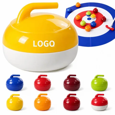 Compact Family Tabletop Curling Game for All Ages