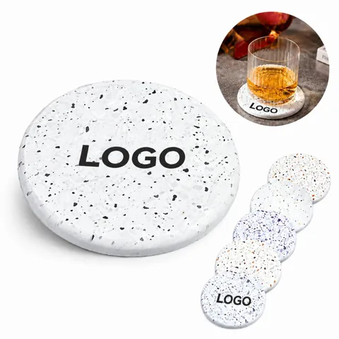 Natural Diatomite Absorbent Stone Coasters for Desk