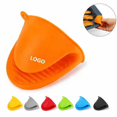 Silicone Heat Resistant Kitchen Gloves, Non-Slip Pair