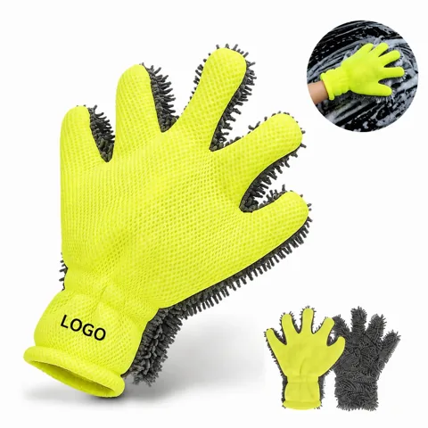 Universal Microfiber Wash Mitt for Auto Detailing, Dual Hand