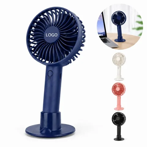 Portable Handheld Fan with Stand, 3 Speeds, Quiet