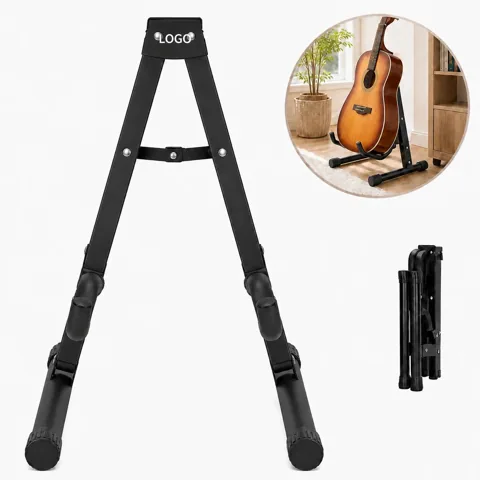 Compact Foldable Guitar Support, Collapsible A-Frame Stand