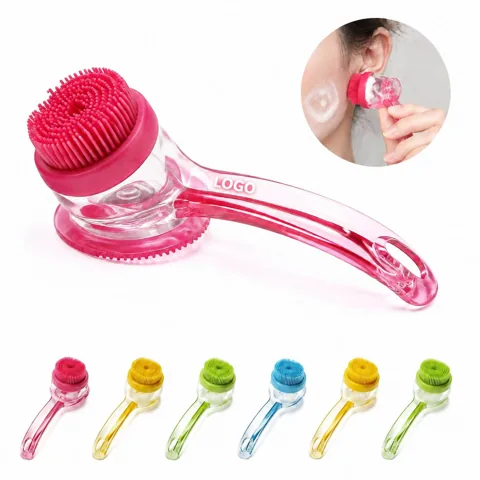 Multipurpose Silicone Body Scrubber with Extended Handle