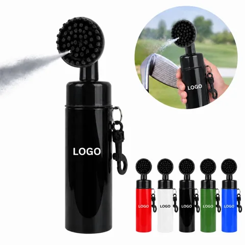 Golf Club Cleaner Brush Dual Wet Dry Water Spray Bottle