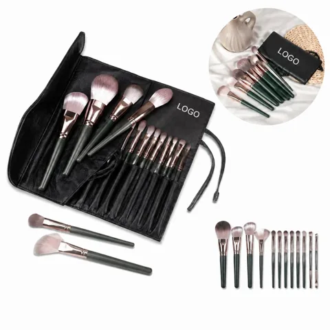 Professional Makeup Brush Set, Synthetic Bristles