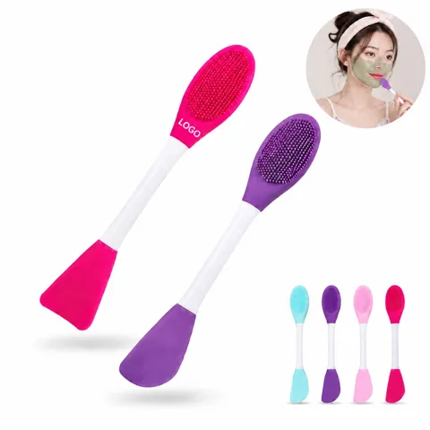 Dual-End Skincare Brush for Creams, Masks & Serums