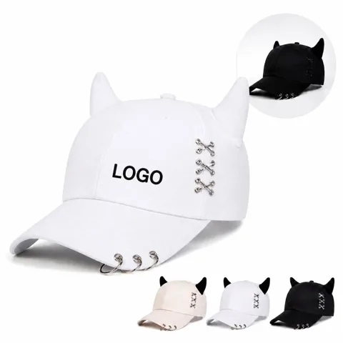 Adjustable Metal Ring Baseball Cap for Men Women