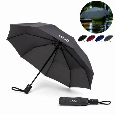 Windproof Auto Open Close Umbrella, Quick Dry Pongee Canopy